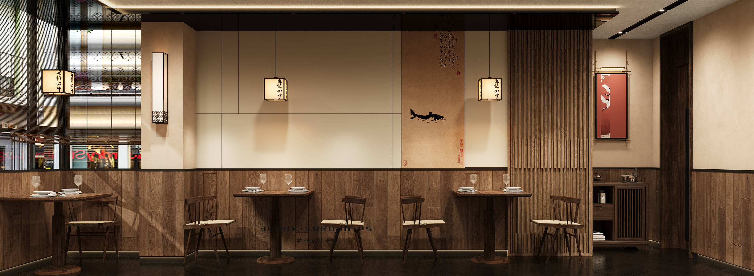 原木禅意氛围感餐厅设计-10