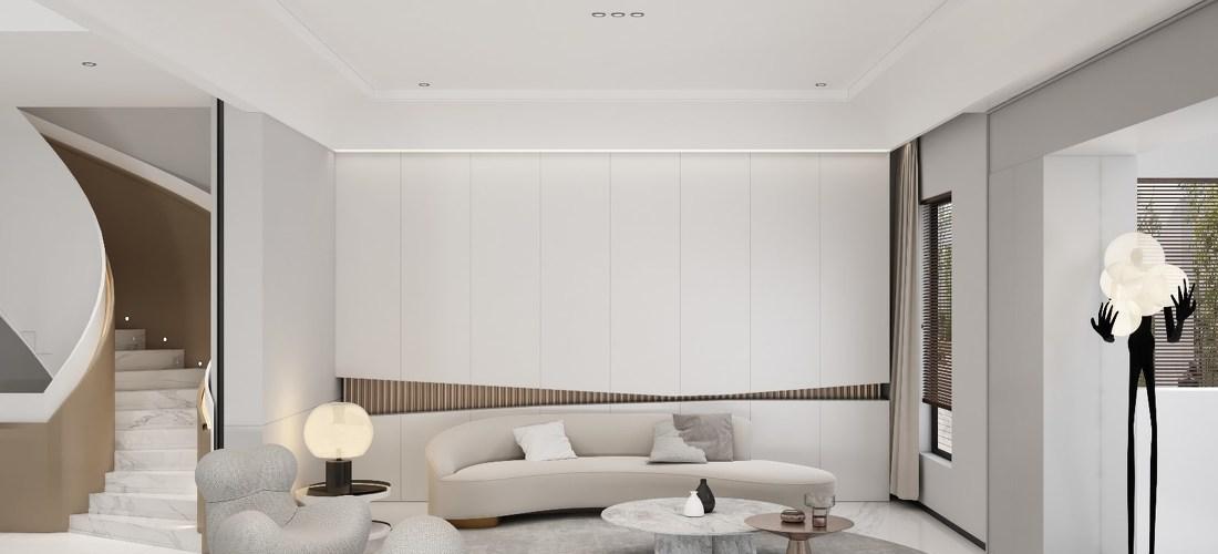 半山白色别墅 | 简约开放式设计的生活美学-10