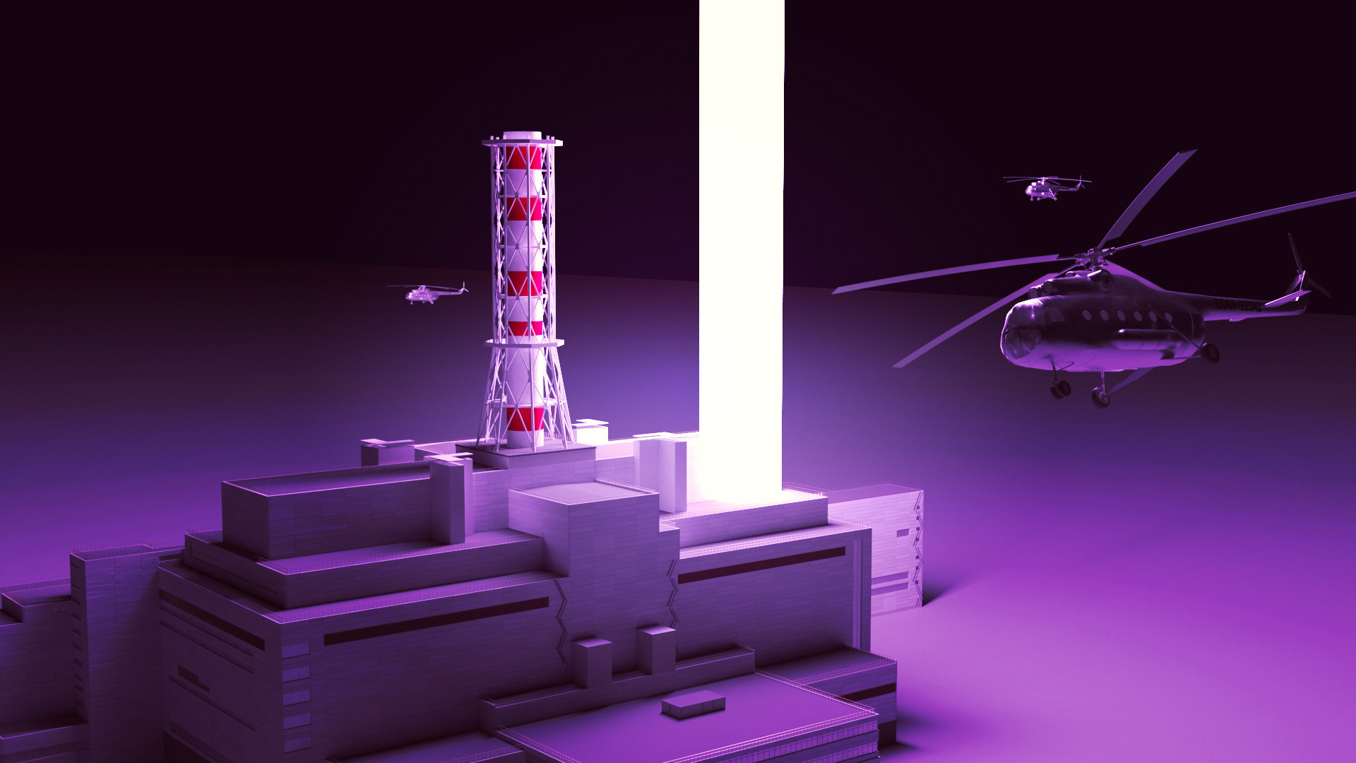 Atomic Aurora. 3d composition-0