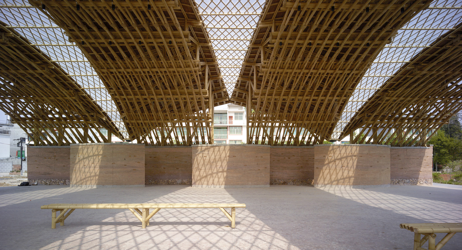 竹管垅茶青市场：编竹成拱，集废为用 / 清华大学建筑设计研究院-23