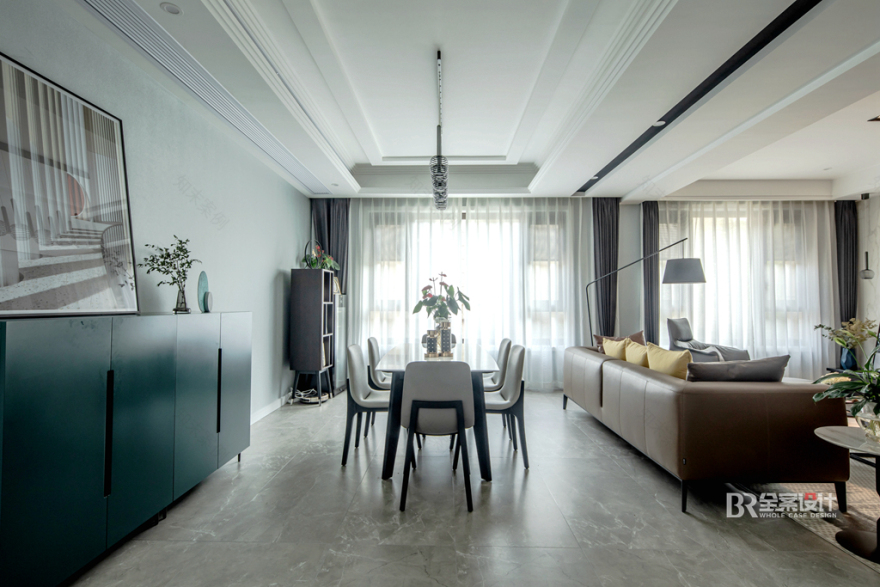 康桥融府别墅现代简约灰调空间设计丨袁云莉(首席设计师)-15