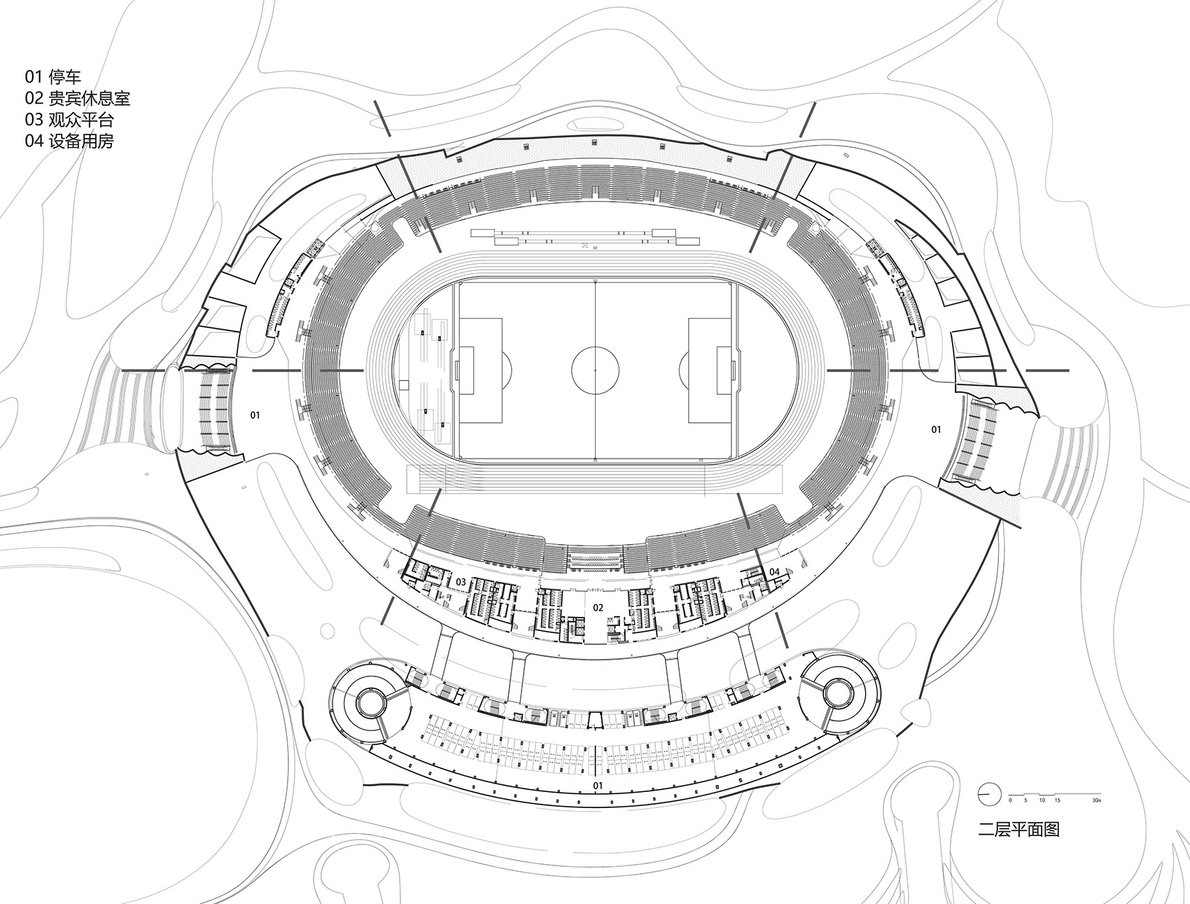 衢州体育公园 | 隐于自然的大型覆土建筑群-139