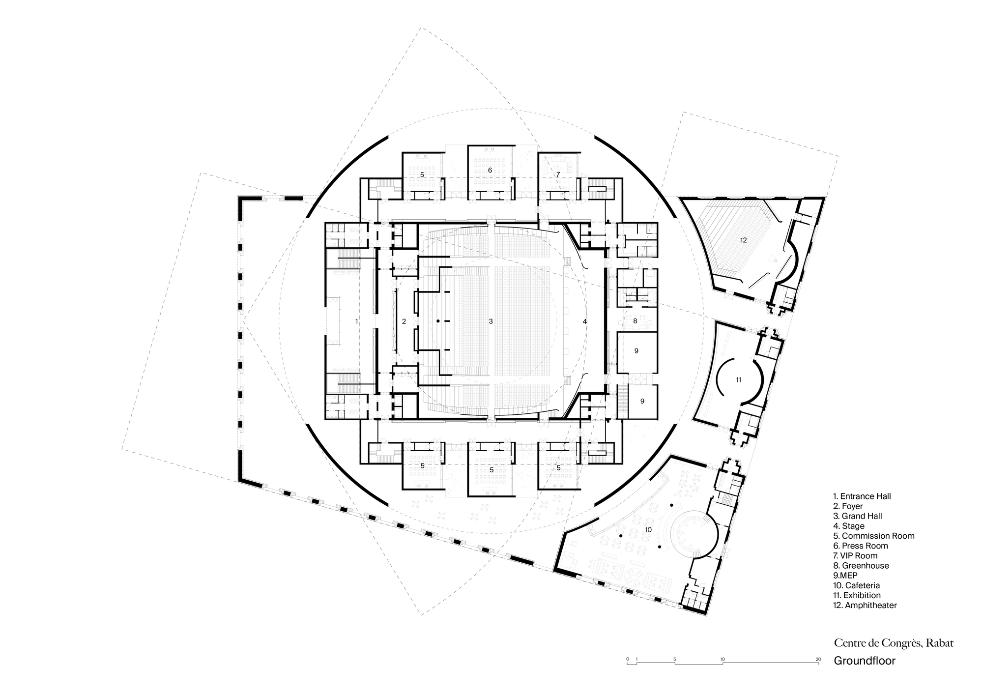 剧院丨摩洛哥拉巴特丨Bofill Taller de Arquitectura-23