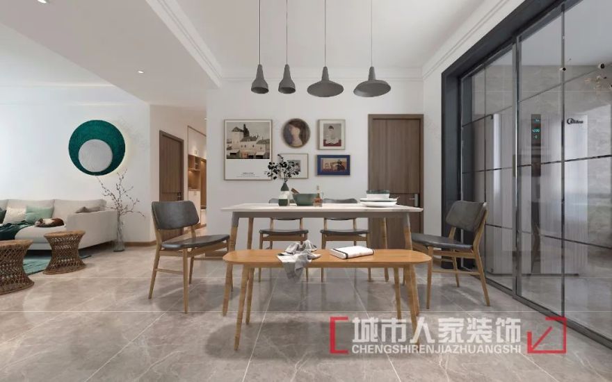 北欧风 136㎡艺术享受,简洁中见小心思-8