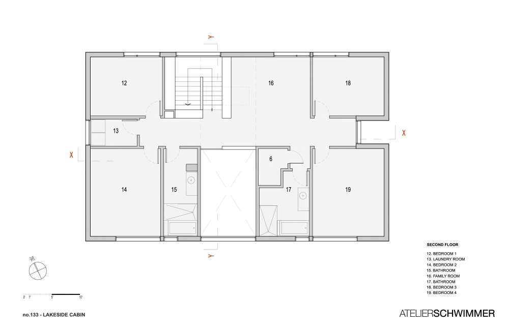 别墅建筑丨加拿大湖滨木屋(2019)(ATELIER SCHWIMMER)设计-28