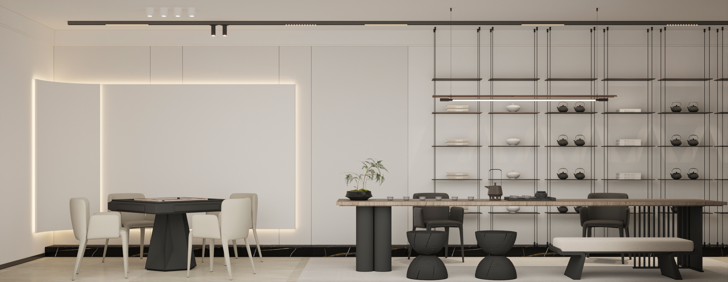 武汉 -城投江南岸-现代风格样板间设计-11