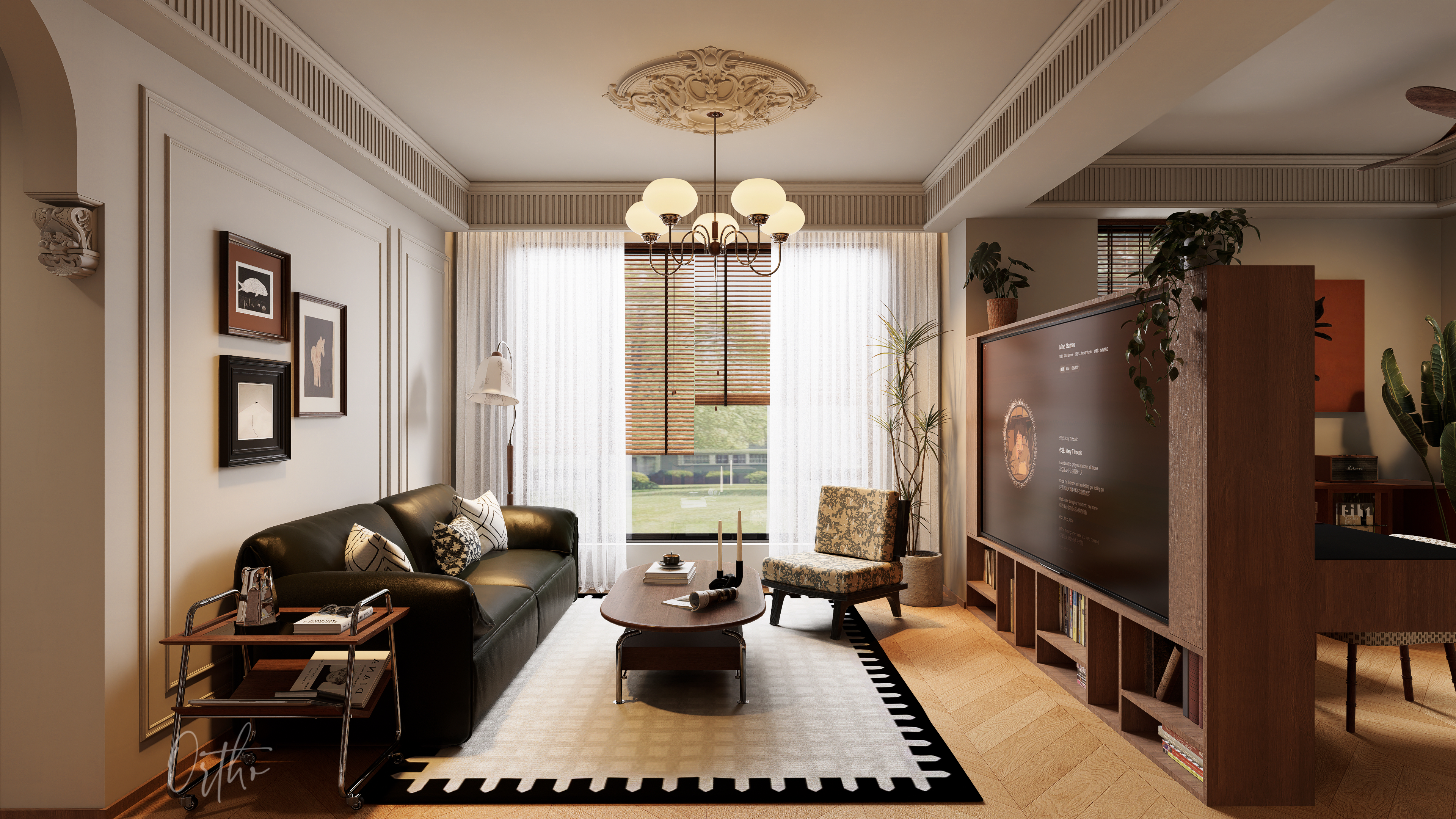 小众复古法式风住宅设计-4