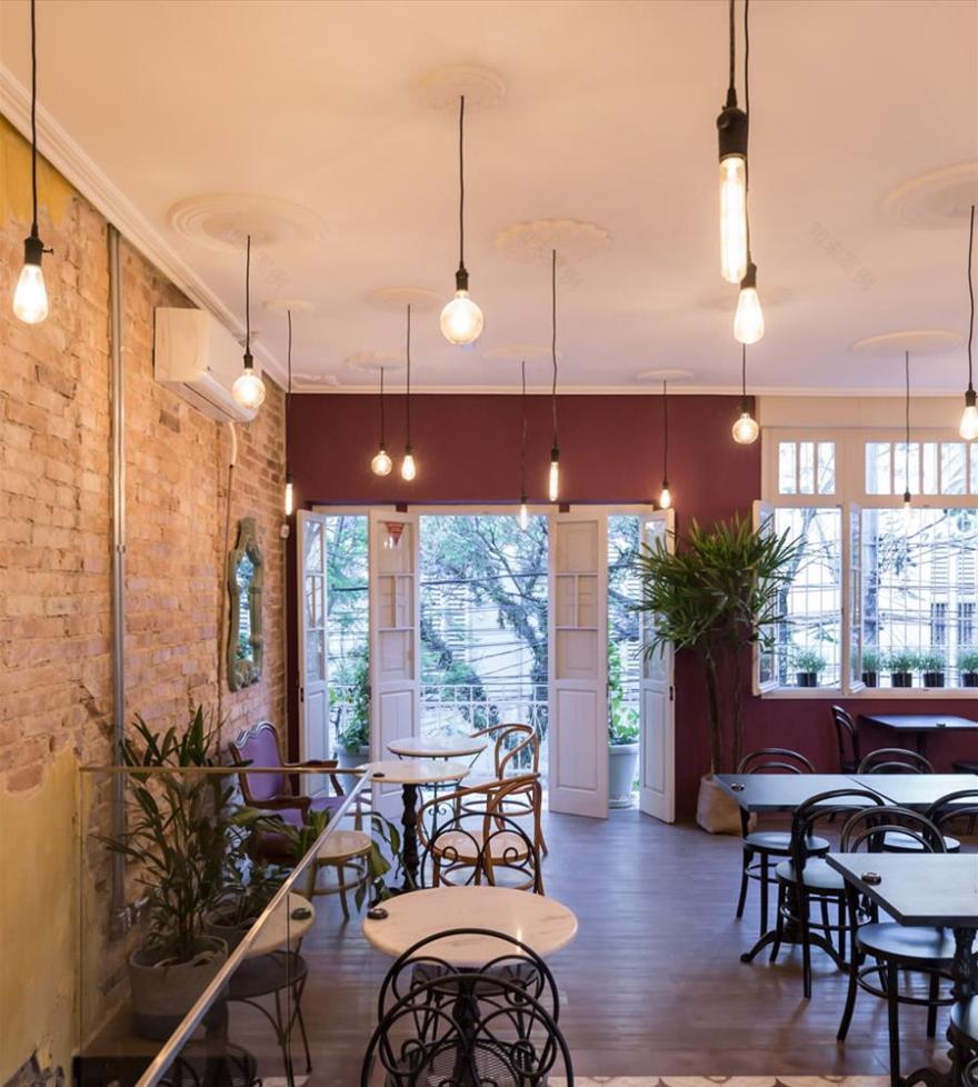 巴西历史建筑中的现代咖啡馆设计-18