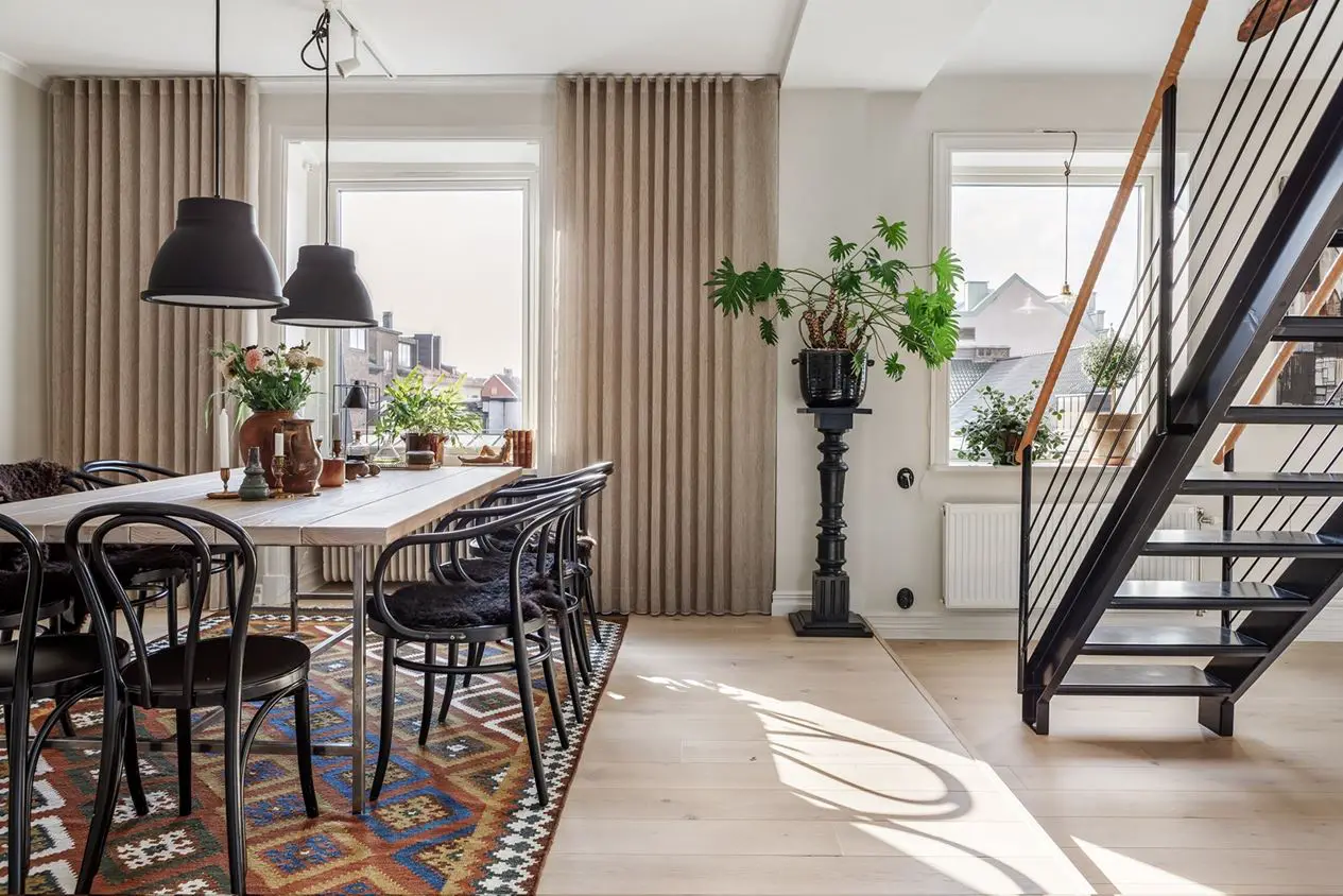 瑞典湖畔的砖墙公寓 | 宁静的斯堪的纳维亚风格-6