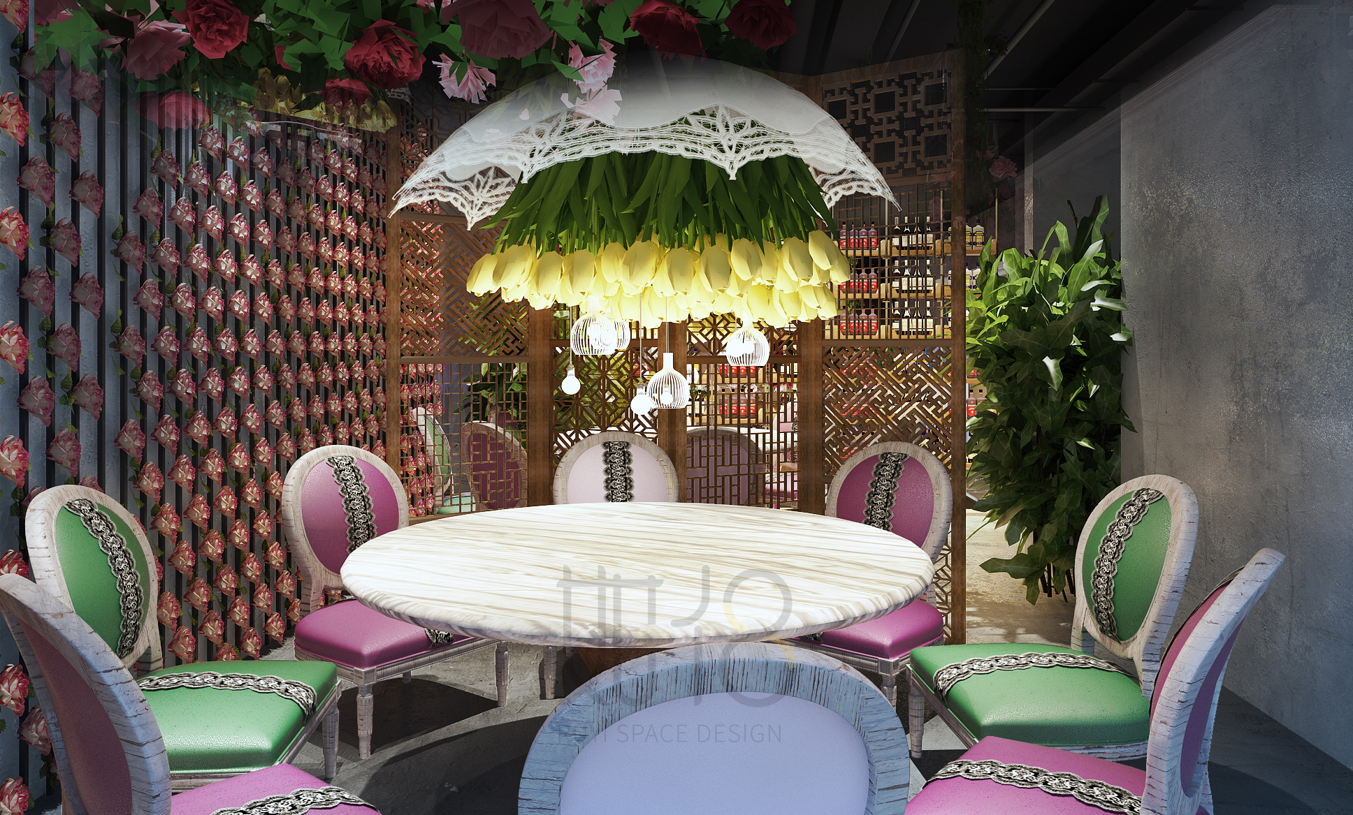 花十七火锅餐吧-勐腊店效果图-8