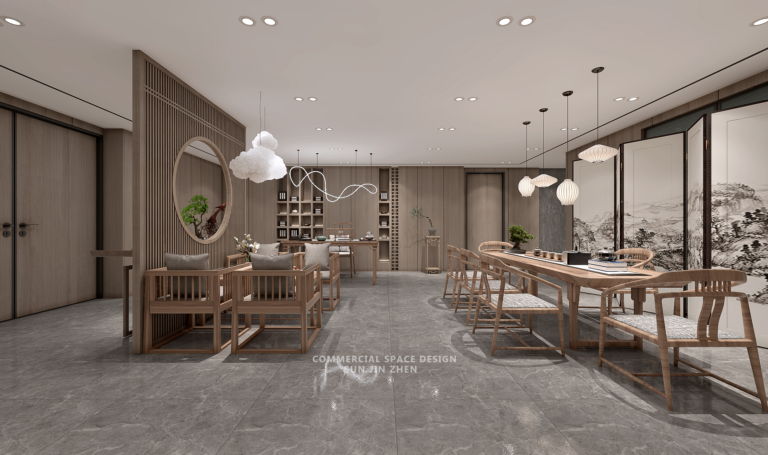 江西新中式会客区改造设计丨中国江西丨孙金甄（北京）室内建筑设计有限公司-8