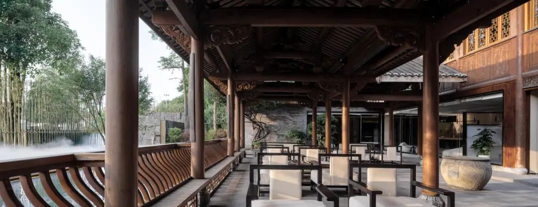 古镇茶香，阳光下的成都华侨城七十二院售楼部-26