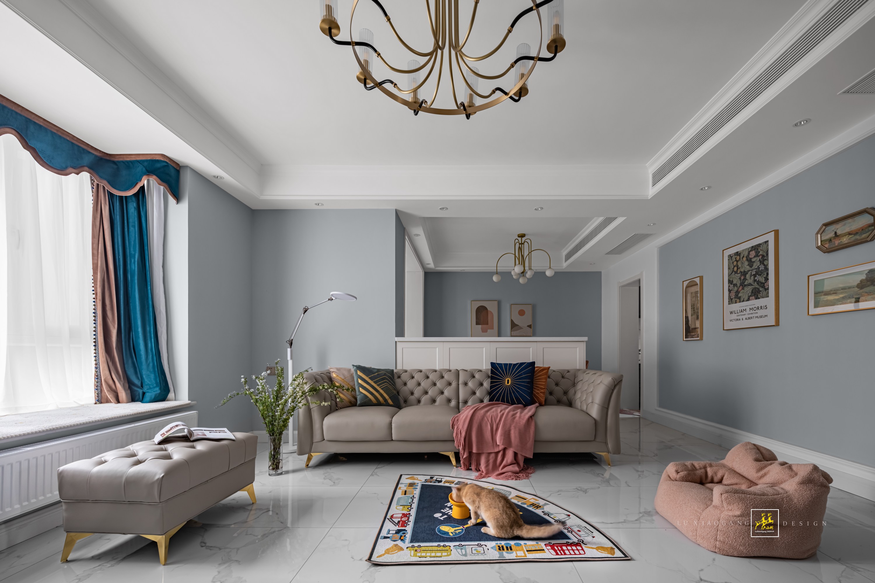 现代美式风格住宅设计丨中国成都丨卢小刚装饰设计有限公司-33