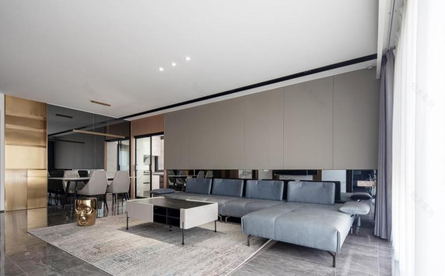 现代轻奢大平层设计-10