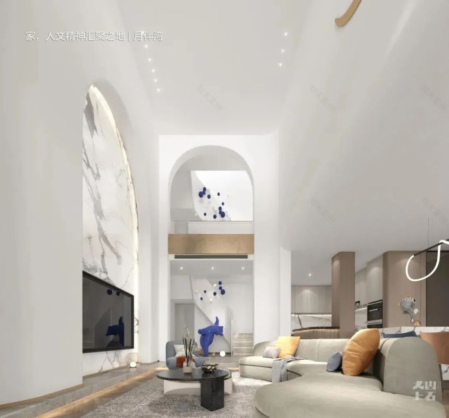 新希望锦麟河院挑空别墅丨中国沈阳丨山石空间全案设计机构-75