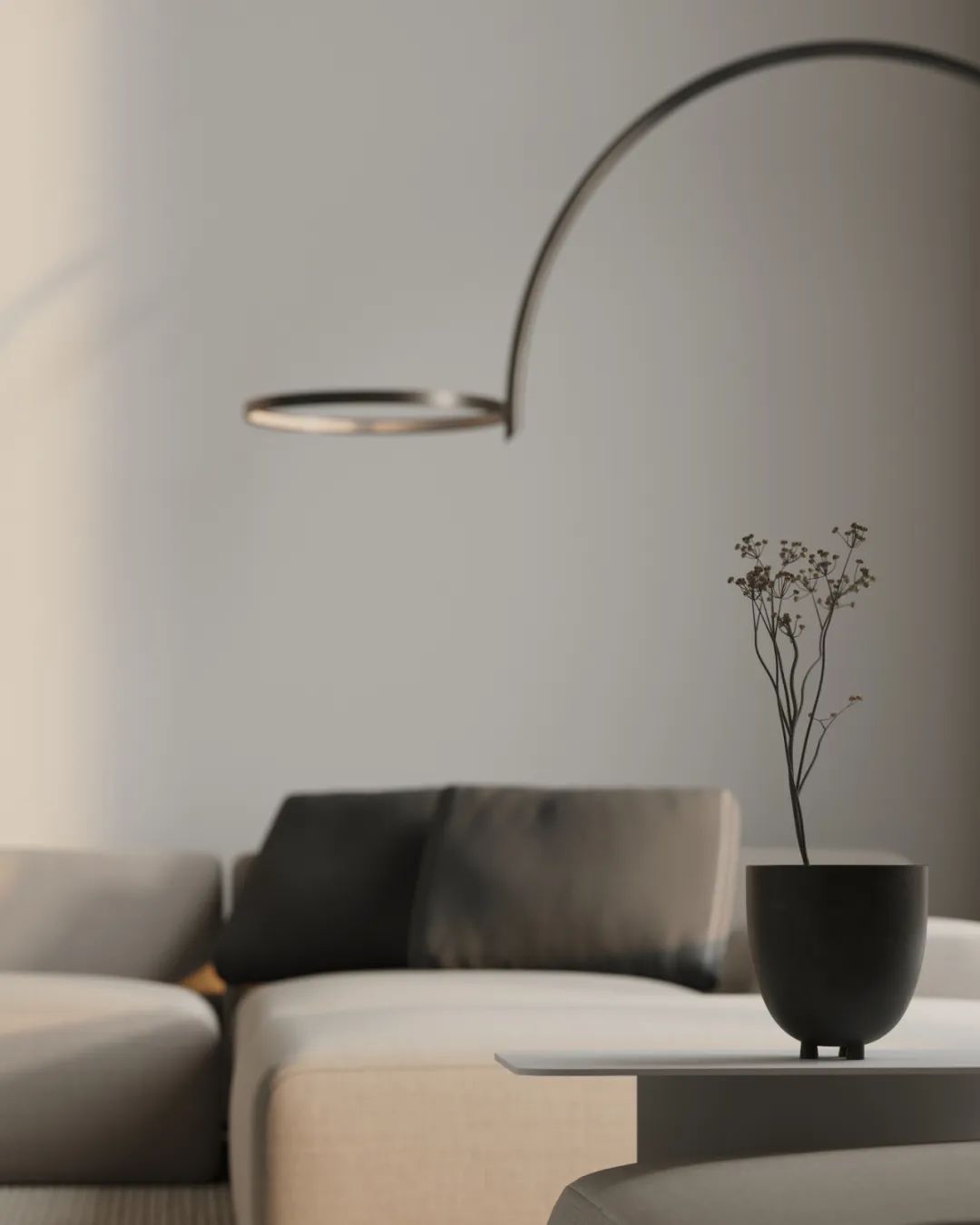 奶白色极简主义设计丨美国纽约丨Tetiana Aleksandrenko-6