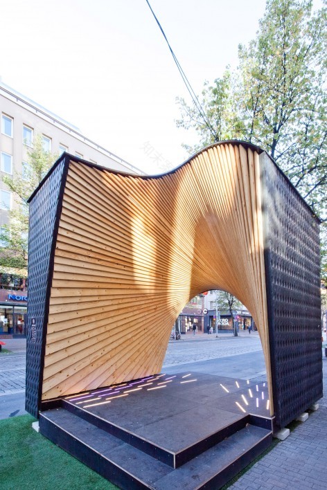 芬兰街头互动表演亭-3