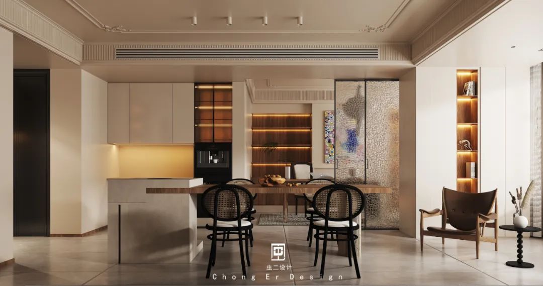 泰山院子中古奶油风设计丨中国泰安丨虫二设计-18