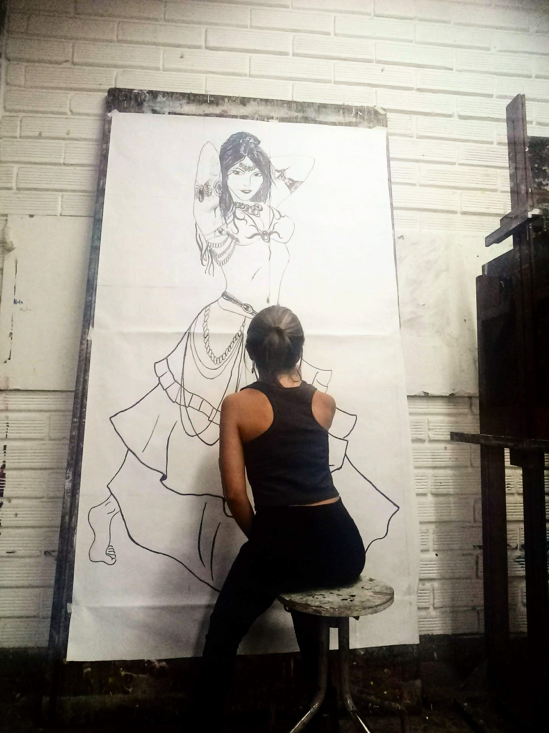 安蒂奥基亚大学艺术学院储物柜壁画设计与执行项目-20