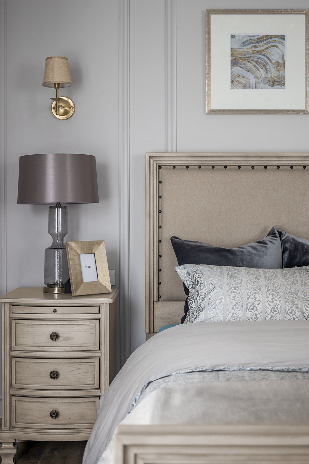 宏福樘设计丨平层丨200㎡美式复古混搭,延续经典爱情故事里的生活日常-49