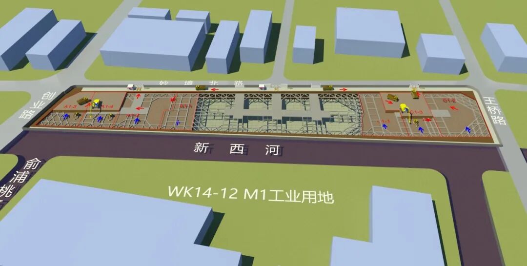 毫米级精度！金谷智能终端制造基地两地块实现钢结构封顶-9