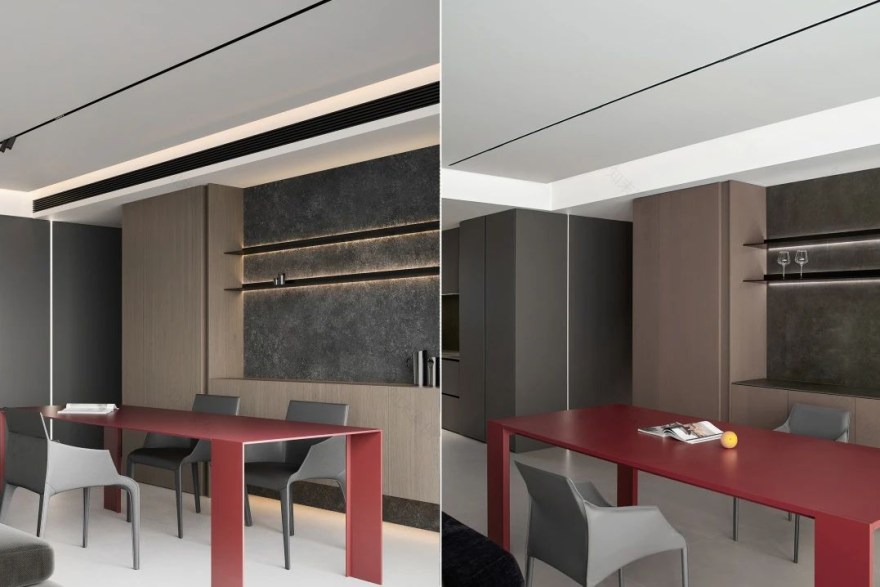 河北石家庄 178㎡黑与红的优雅交响丨中国河北丨青禾设计-28