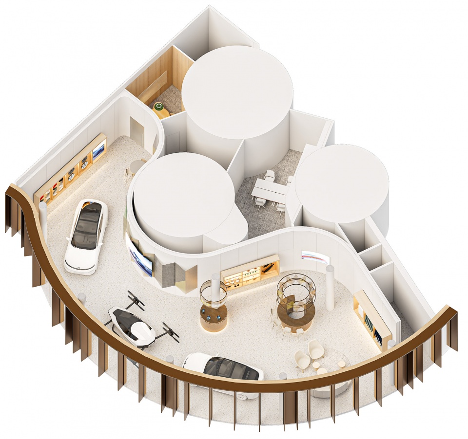 小鹏汽车哥本哈根店，荷兰 HofmanDujardin 设计，独特展厅体验-6