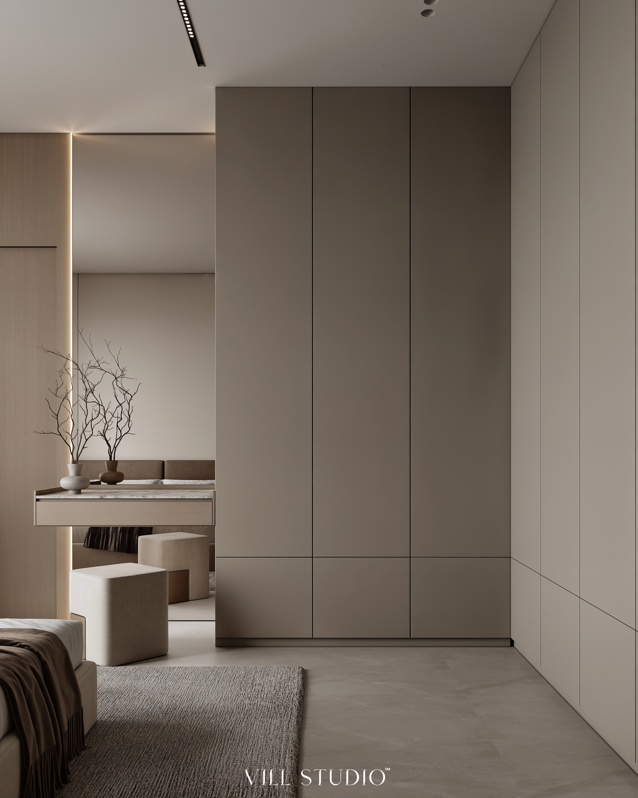 现代简约卧室设计·沙特阿拉伯王国（注：KSA 常见为沙特阿拉伯王国Kingdom of Saudi Arabia的缩写） 丨沙特阿拉伯丨Vill Studio™-13