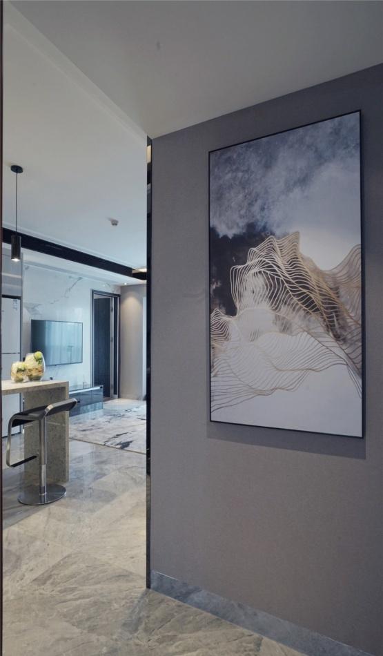 广州 180m²黑白灰原木色简约风格定制案例解读-26