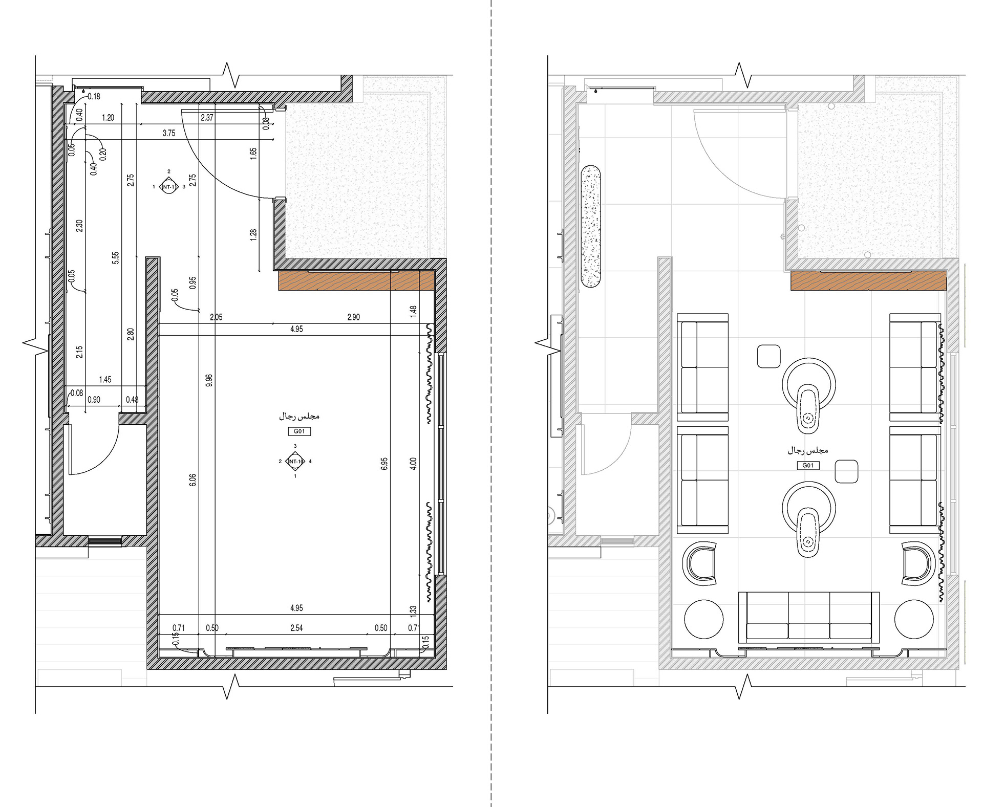 A·A 现代别墅室内设计丨沙特阿拉伯丨Bariq Consultants-9