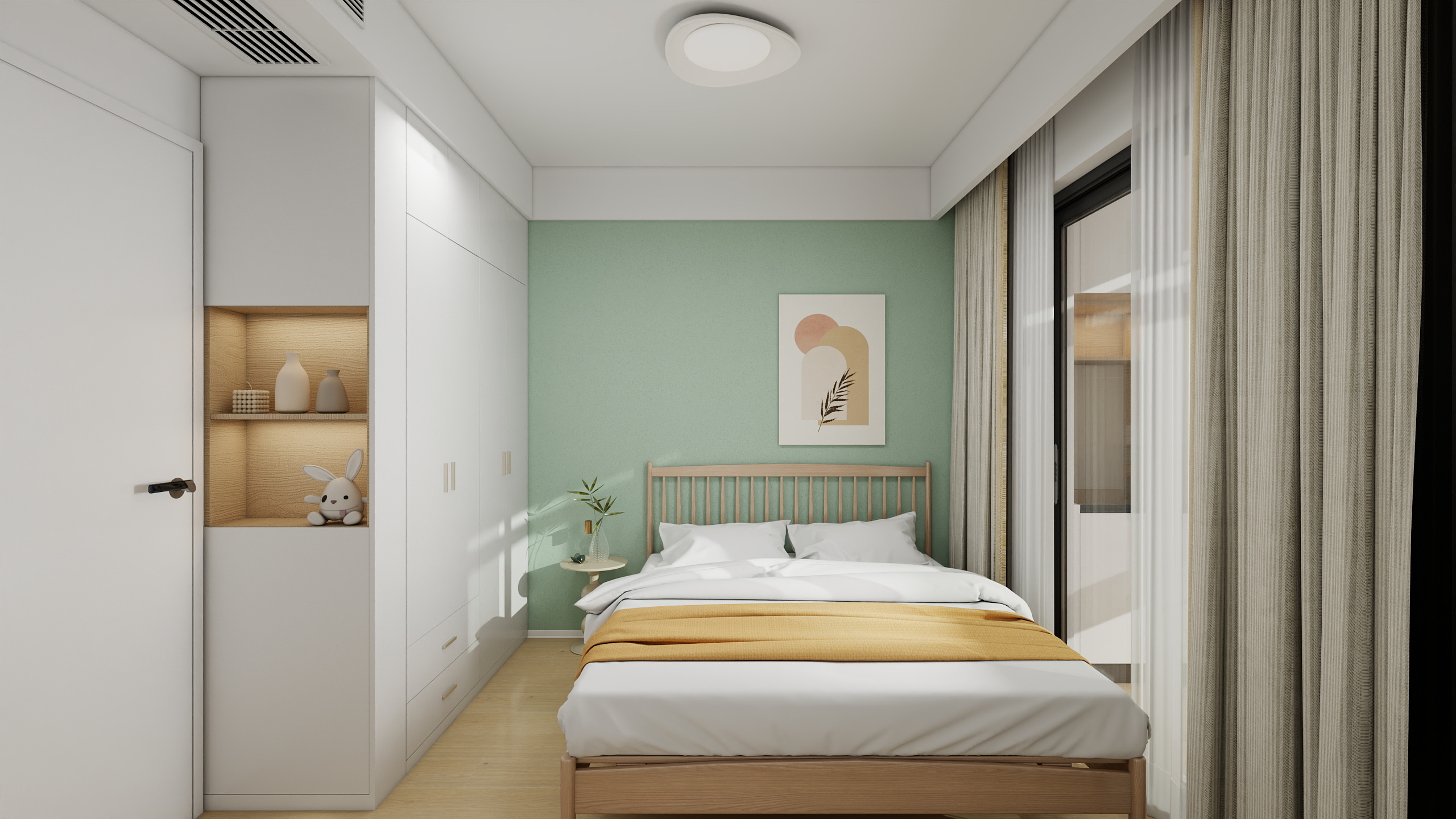 都会滨江118平米北欧奶油风-5