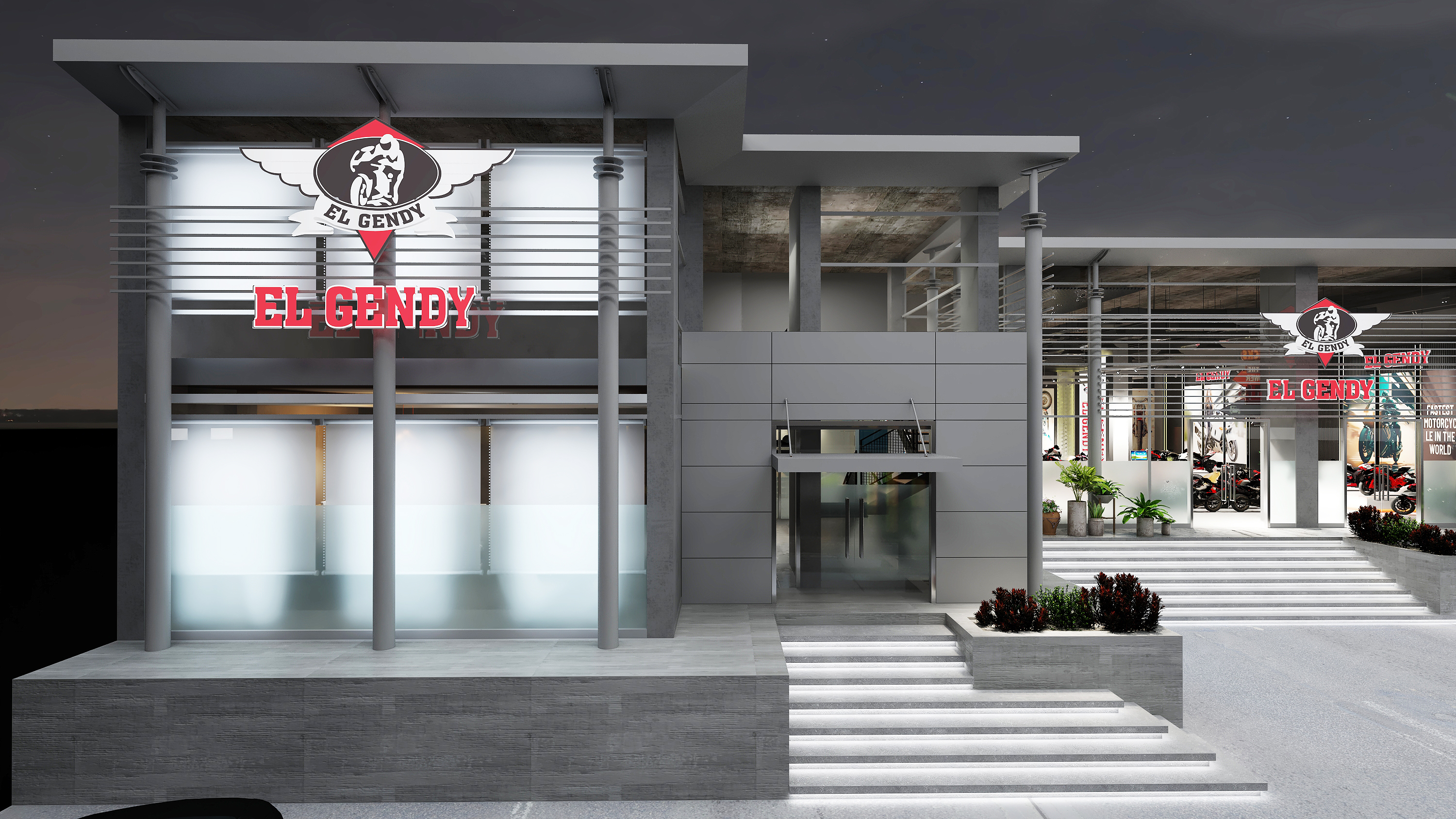 Motorcycle Showroom Concept – “EL GENDY”-12