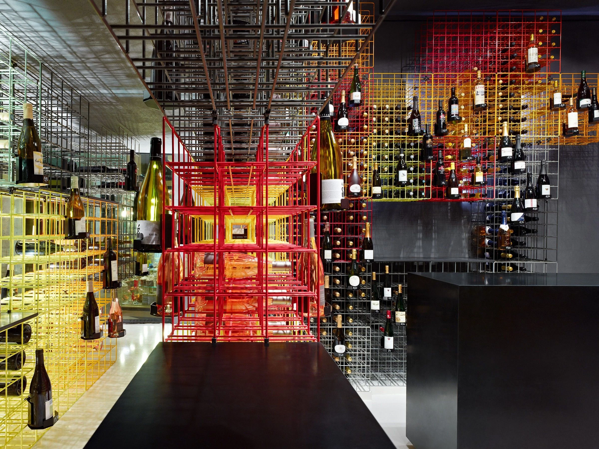德国现代葡萄酒商店,"网格"创新展示方式-12