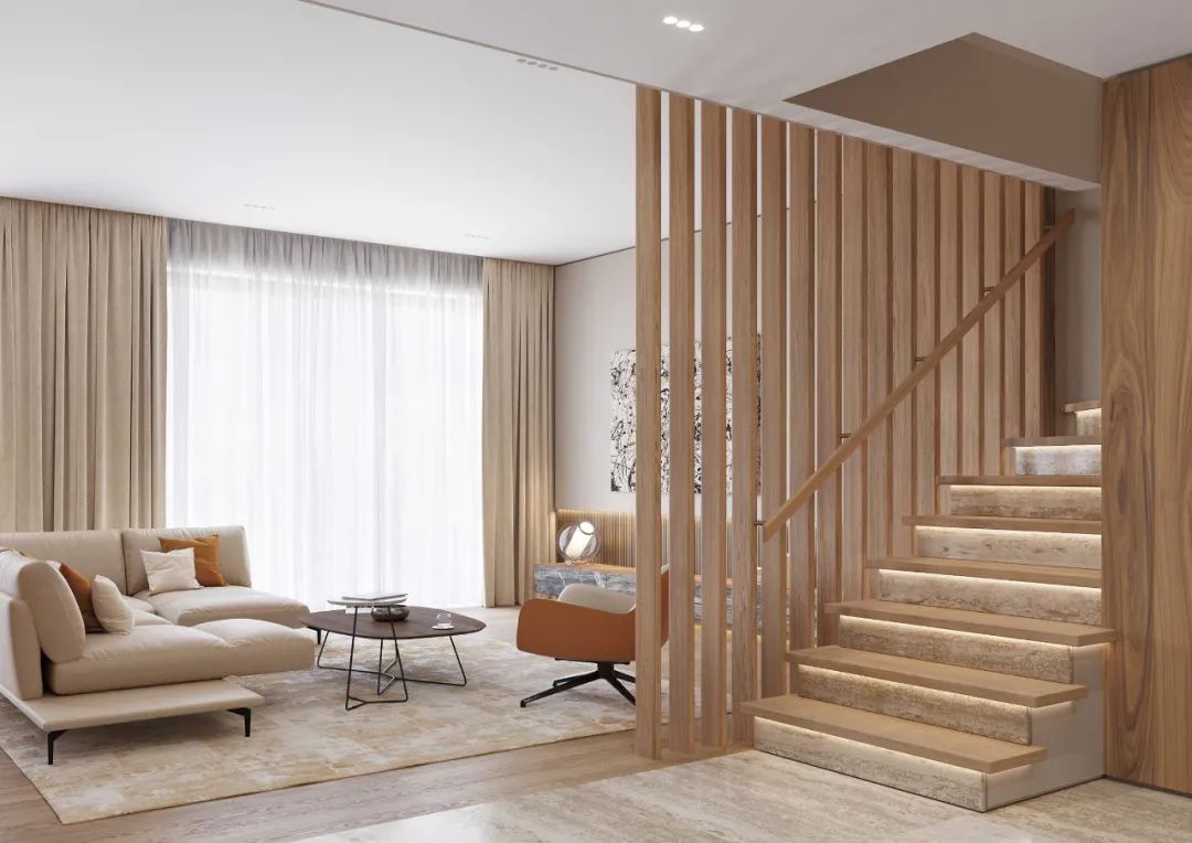 胡桃木打造现代简约豪宅丨Ab Architects-17