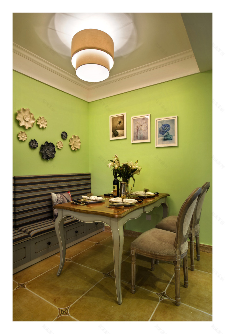 浙江宁波白金湾美式混搭风格两居室设计-7