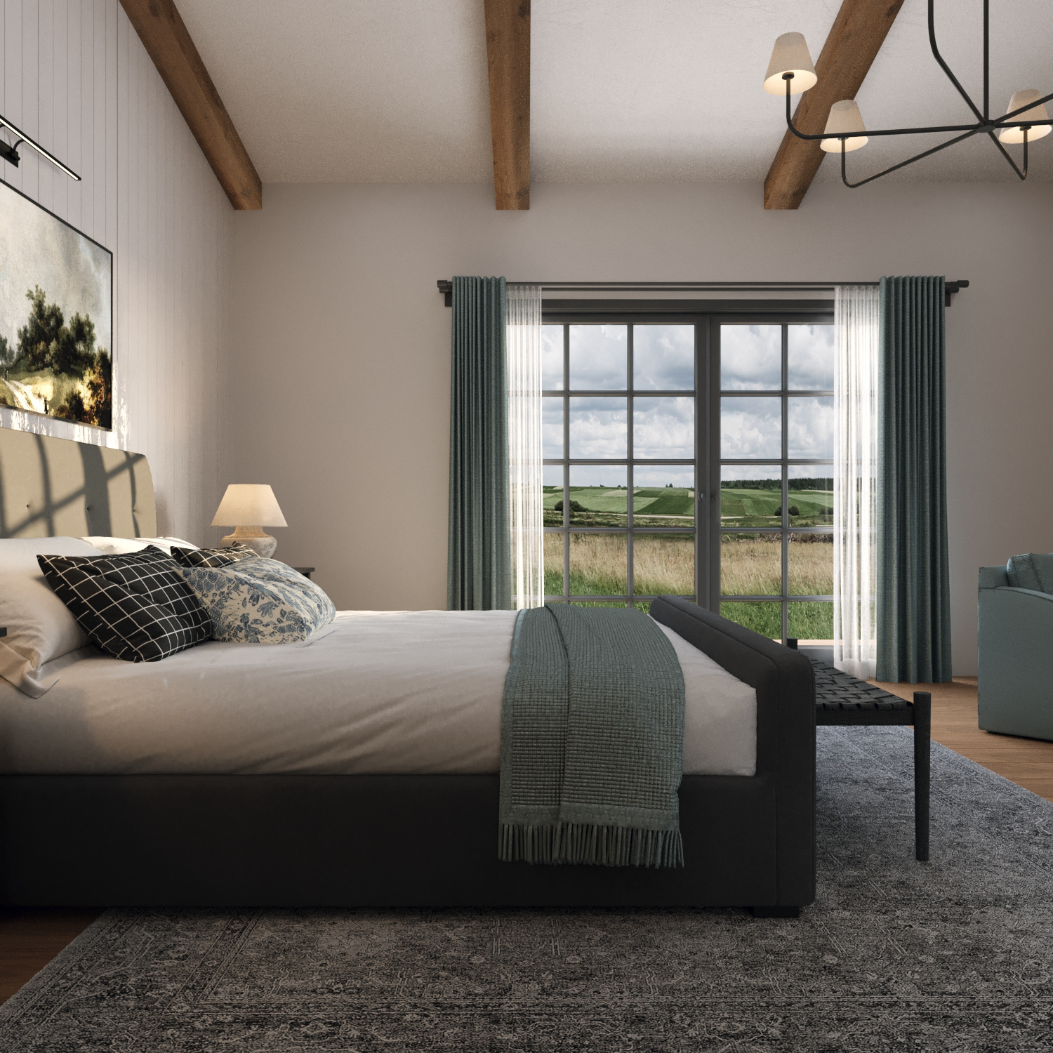 English Farm–Style Holiday Bedroom Design | UAE-9