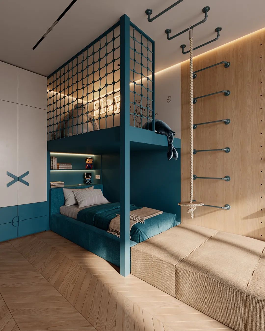 简约轻奢大平层设计丨BODES Studio-61