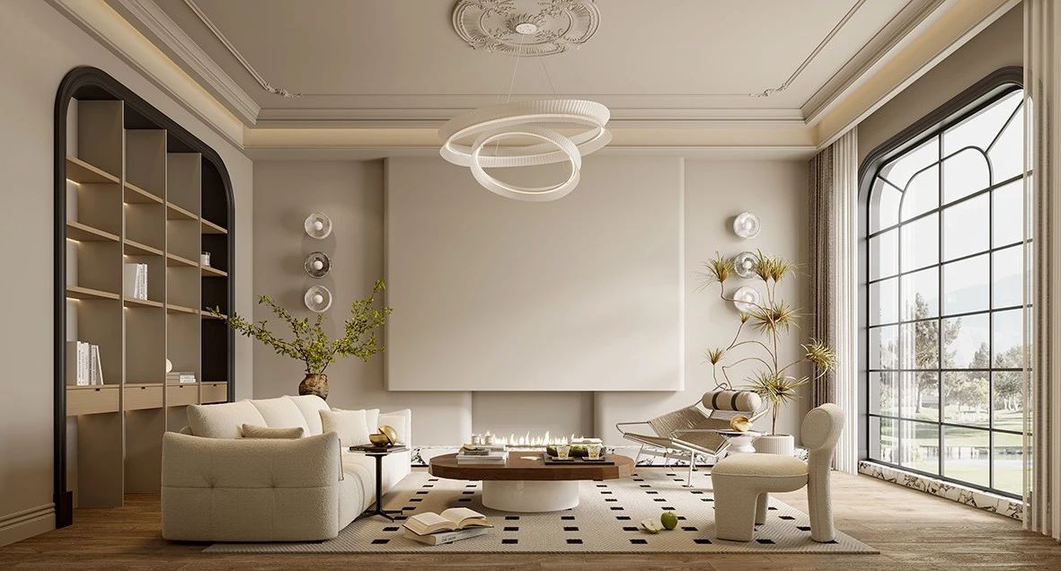 悬浮式电视背景墙设计-91