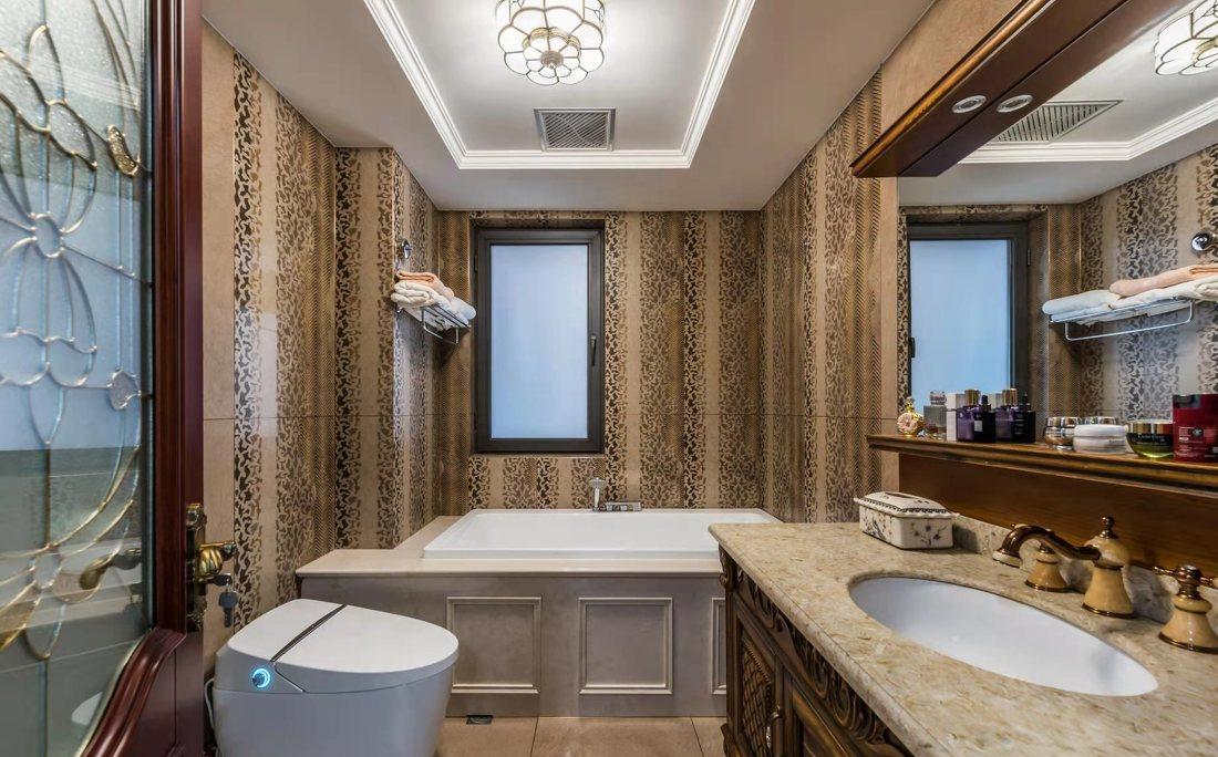 美式古典融合中式禅意复古美家丨意巢设计事务所-10