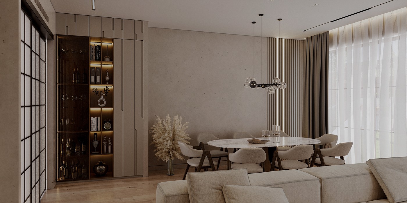 现代感十足的浅色温馨空间设计！-1