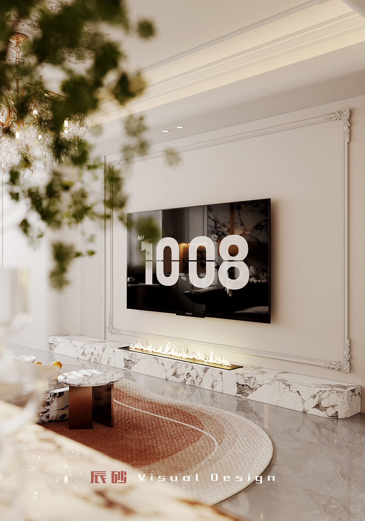 法式轻奢住宅设计丨辰砂设计-7