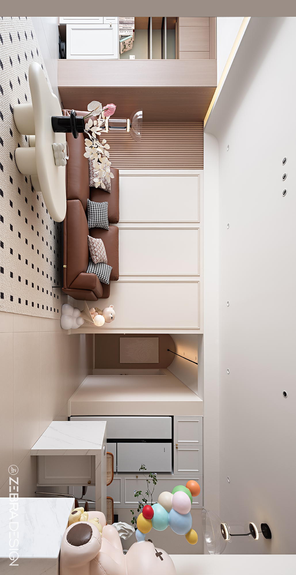 奶咖旋律中的现代轻法和谐空间丨中国桂林丨斑马设计事务所-20