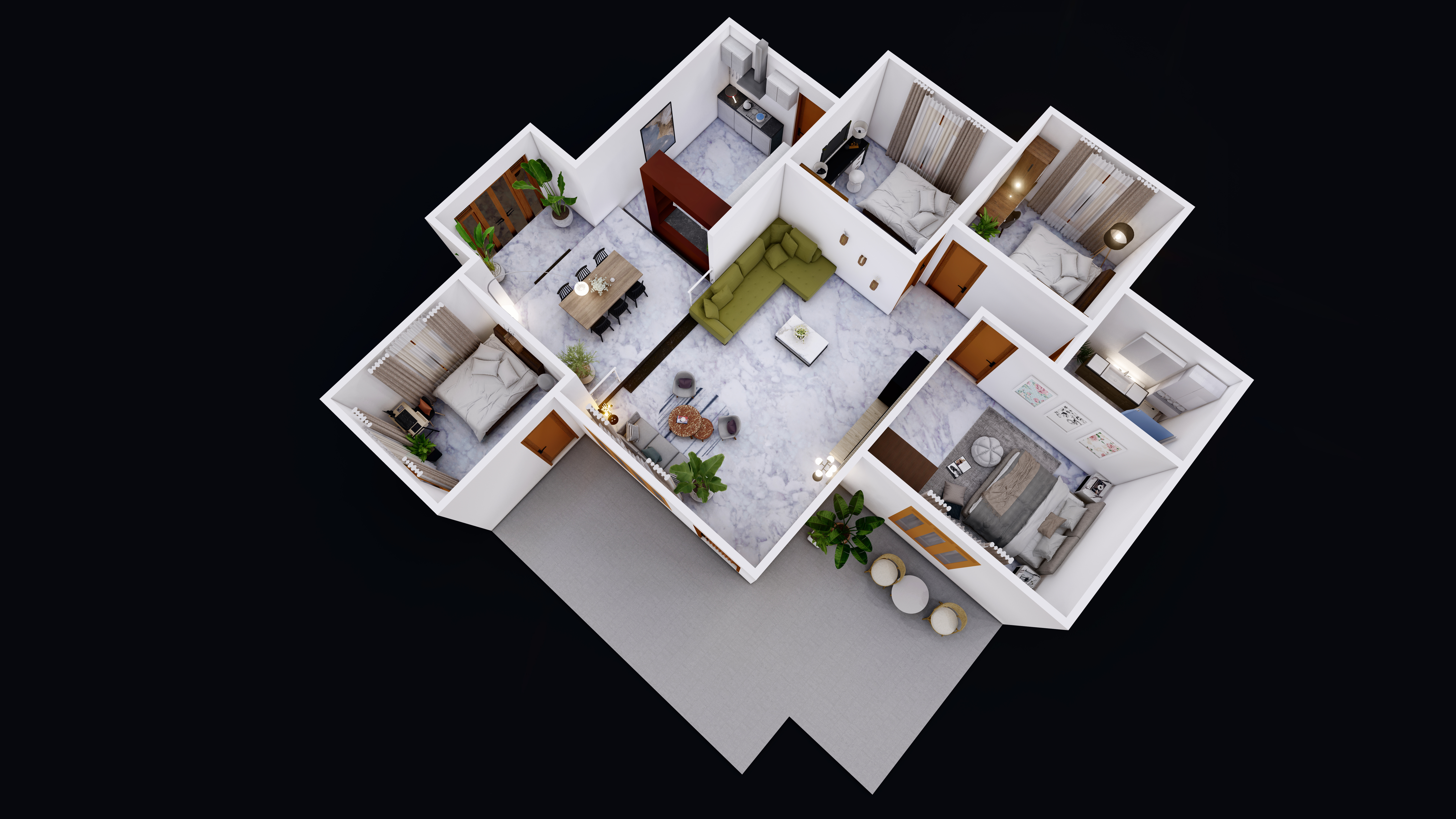 3D Floor plan designs-4