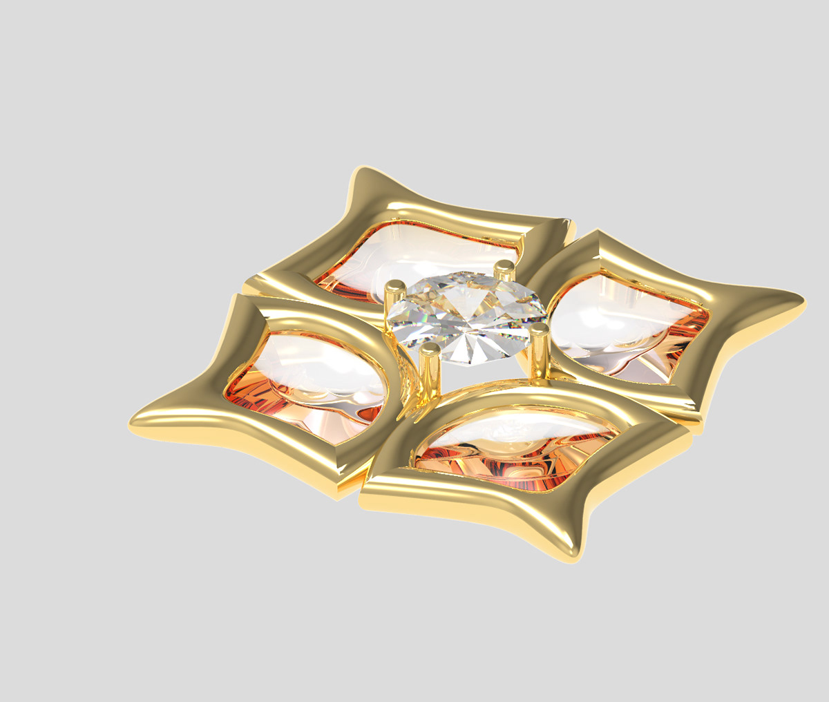 Clover/cross inspired pendants-0