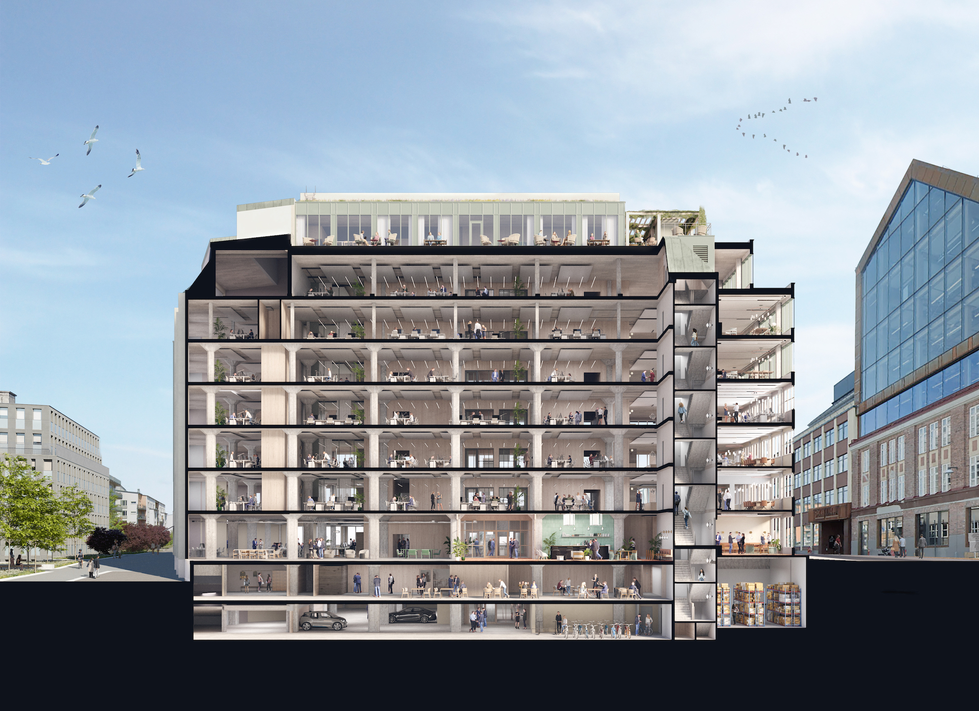 Te·tiltorget办公楼改造项目丨瑞典斯德哥尔摩丨Tengbom-27