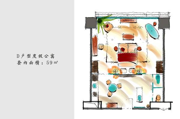 阳光壹佰温州中心度假公寓  高文安设计公司-15
