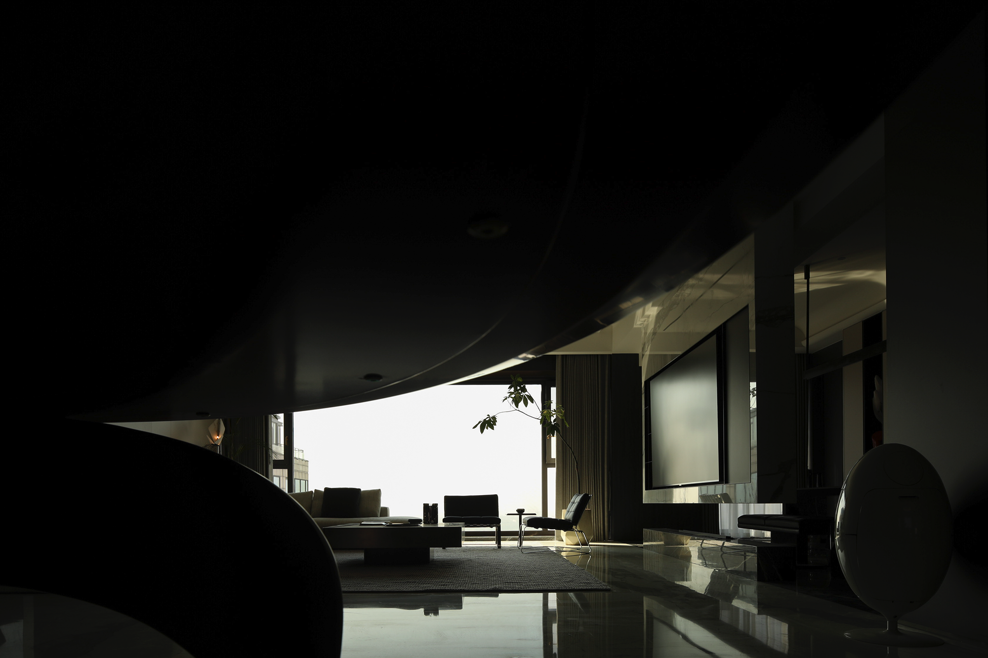 湖景大平层丨中国绍兴丨钱瀚设计团队,常青陈设-4