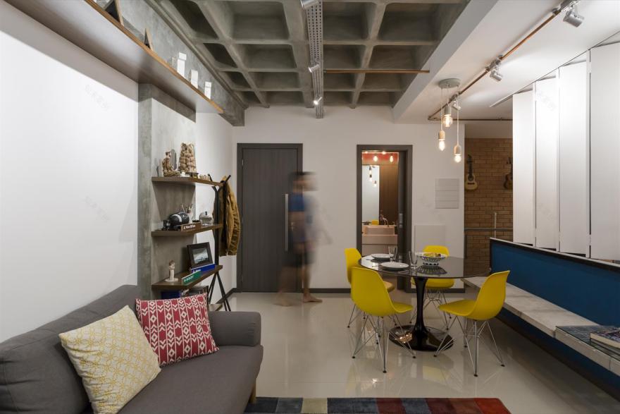巴西 81 平米公寓的低成本高效果改造-1