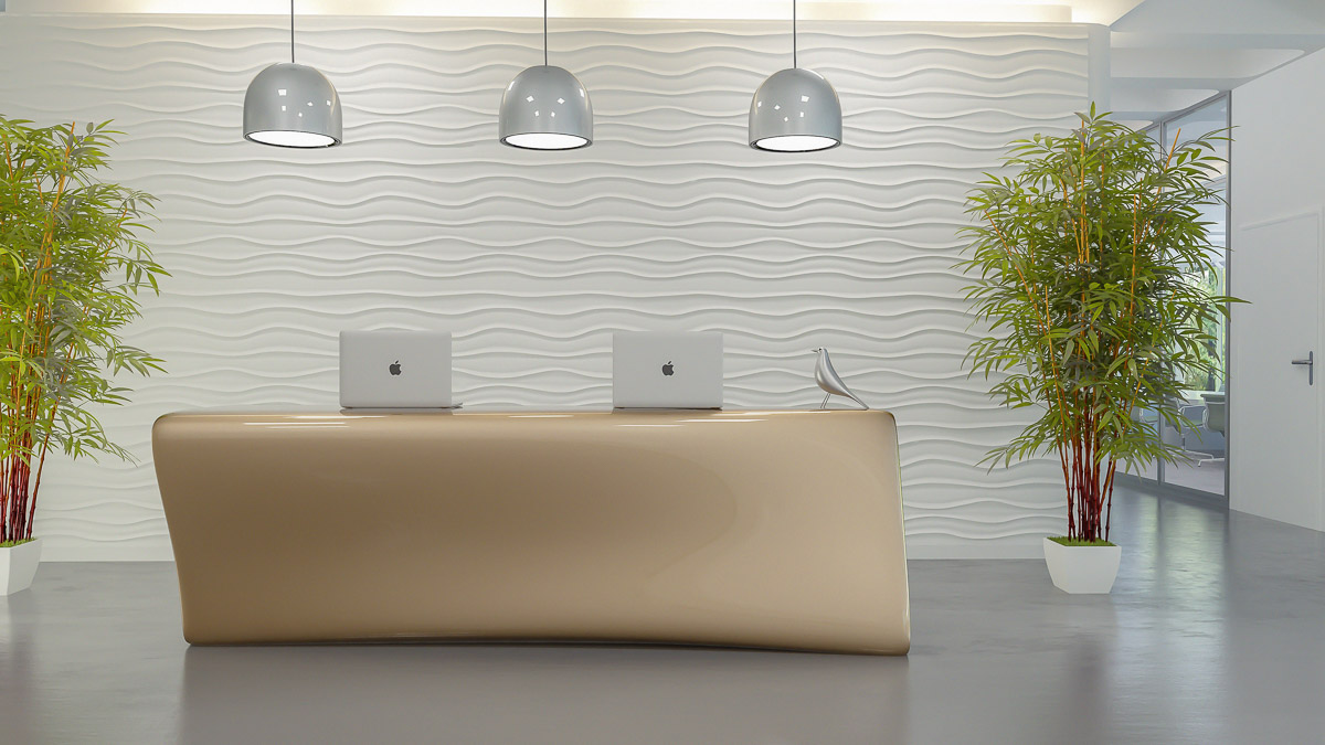 扭曲三角形的灵动接待台-16