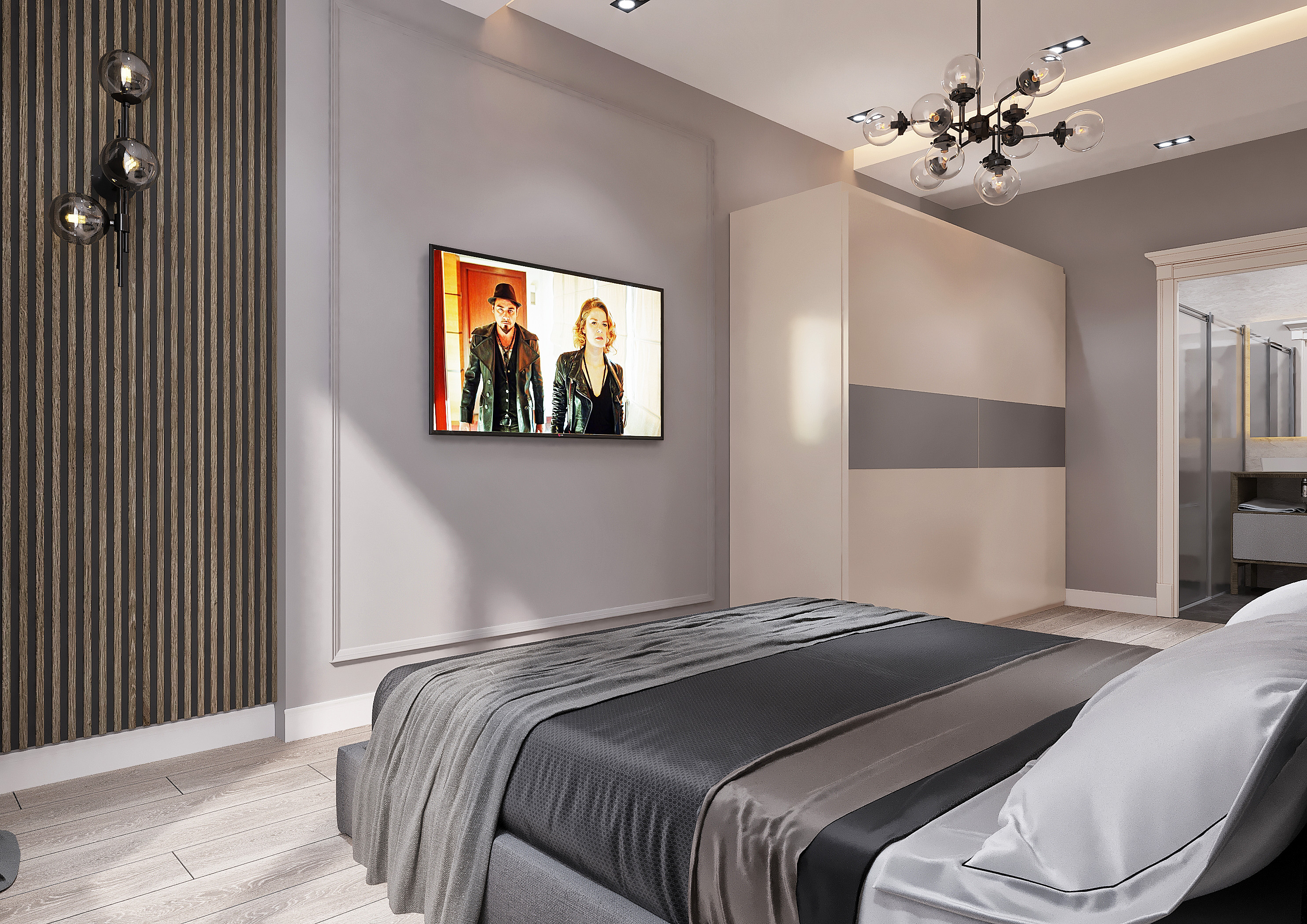 Master Bedroom Design with its Bathroom-3